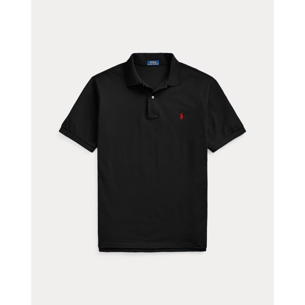 Polo Golf Ralph Lauren Men Black Pima Cotton Short Sleeve Polo Shirt Large
